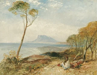 Maria Eiland vanaf Little Swanport, Van Diemensland